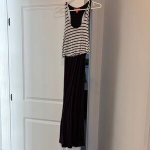 Joe Fresh Black and White Striped Dress